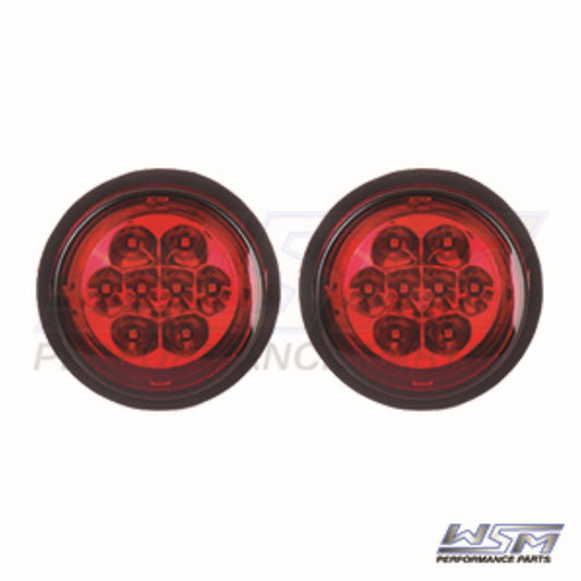 WSM L.E.D Tail Lights Can-Am Outlander - Red Lenses - 020-323