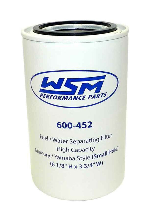 WSM Fuel Water Separator Yamaha 150 -300 Hp Filter 10 Micron Hi Capacity 600-452