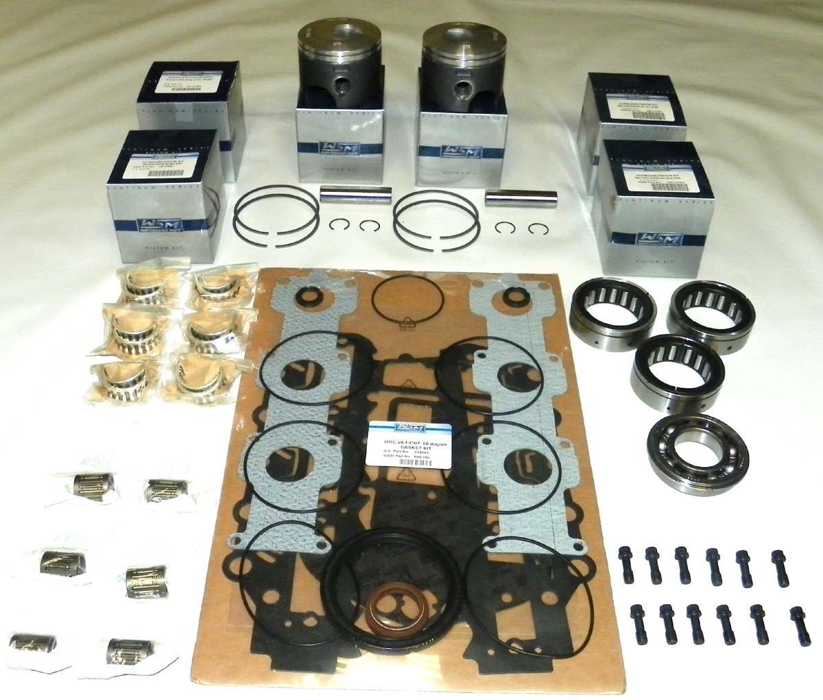 JOHNSON/EVINRUDE 150 / 175 HP FICHT 60 DEGREE REBUILD KIT 100-133-23 .030 3.631"