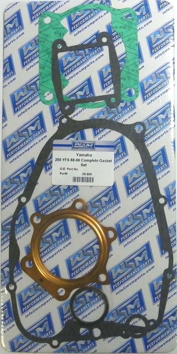 WSM YAMAHA 200 BLASTER 1988-2006 COMPLETE ATV GASKET KIT '88-'06, 25-500