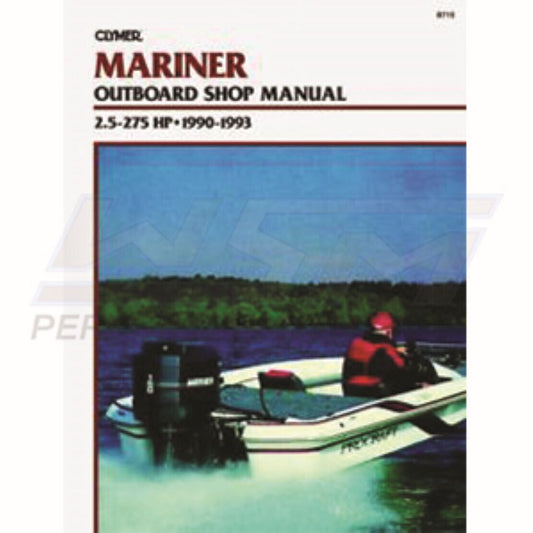 CLYMER - Service Manual Mariner 2.5 - 275 Hp 90-93 - B715