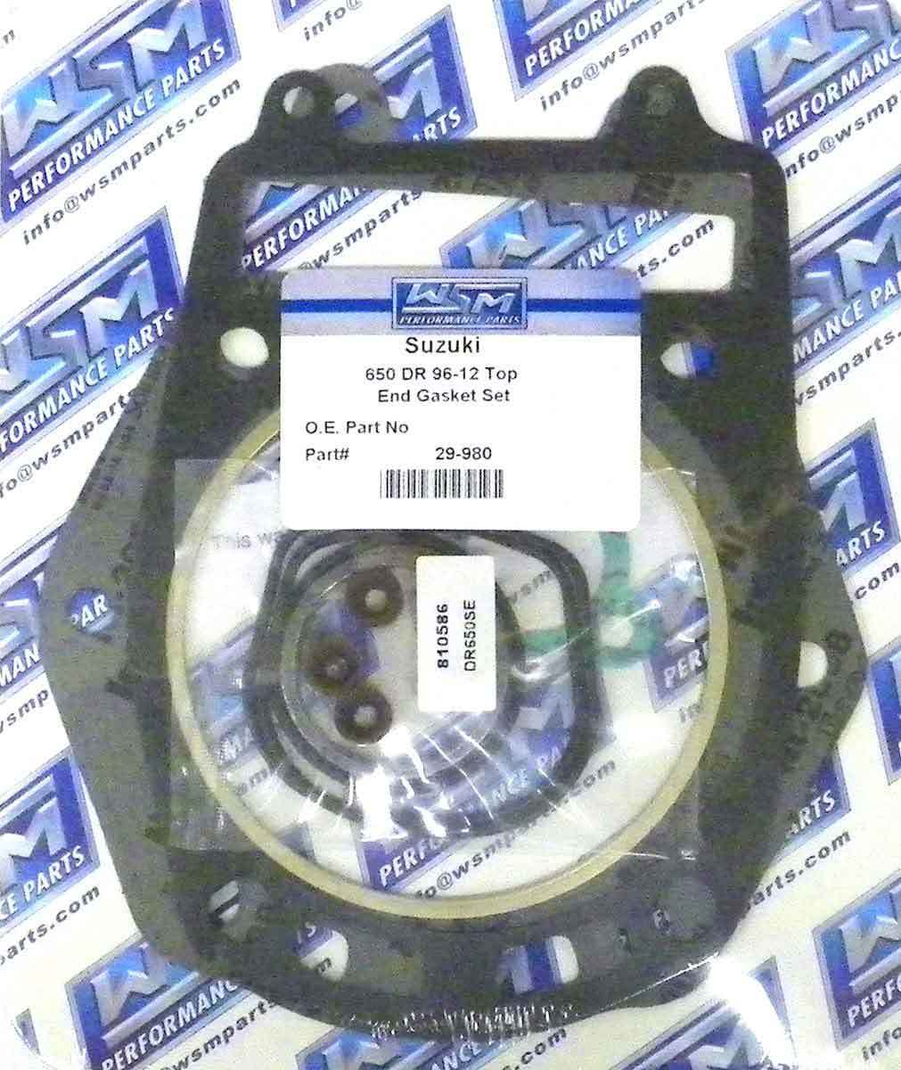 WSM Gasket Kit, Top End: 650 DR '96-'20 - 29-980, 11400-32870, 11400-3287