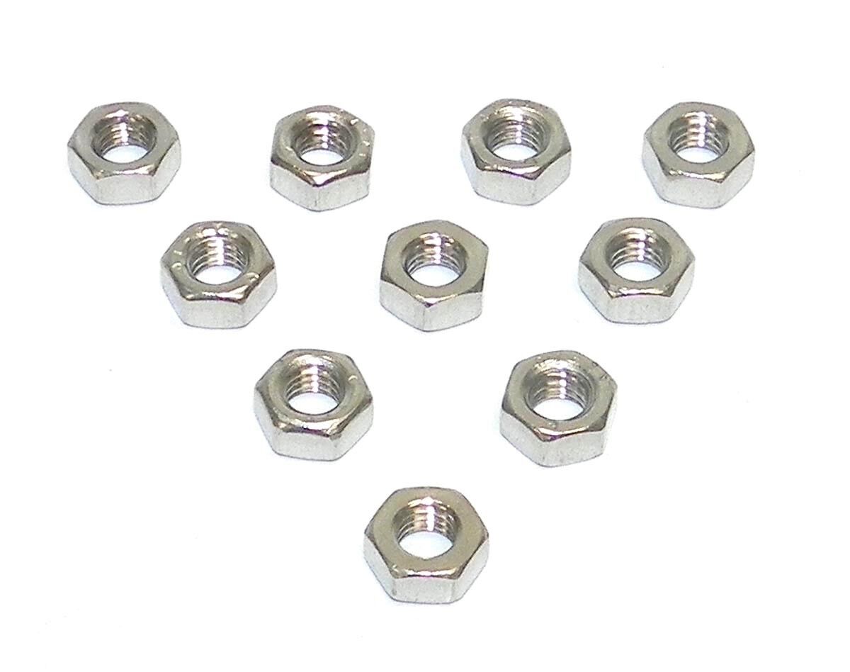  WSM 6mm Stainless Flanged Hex Nut 10 Pack - 014-601