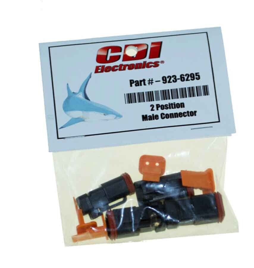 CDI DEUTSCH RECEPTACLE, 2-PIN W/LOCKING WEDGE JOHNSON / EVINRUDE 923-6295, 01272