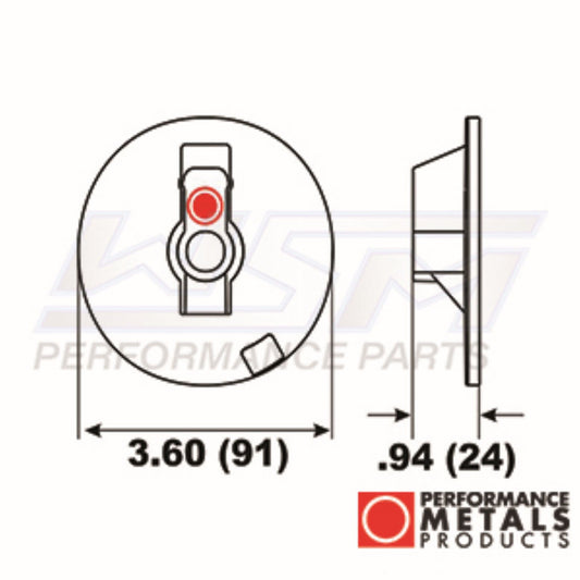 WSM Trim Anode Mercruiser Bravo III - PMC00268A, 76214 4
