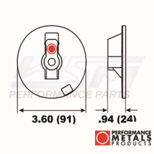 WSM Trim Anode Mercury / Mariner / Mercruiser 65 - 400 Hp- PMC00049A, 76214
