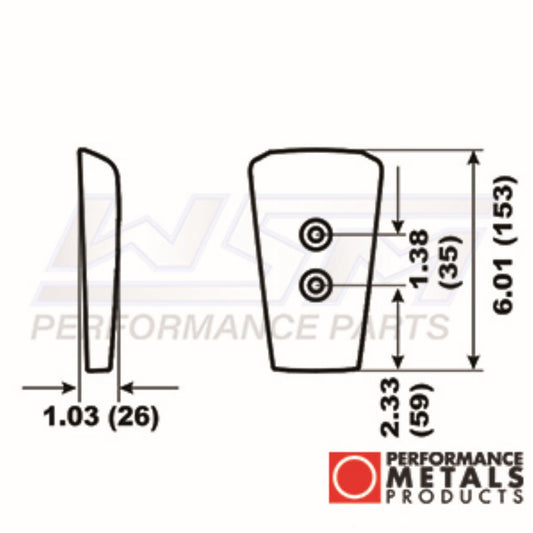 WSM Cavitation Plate Anode Volvo Penta Sail Drive - PMC00157A, 38873728, 3888813