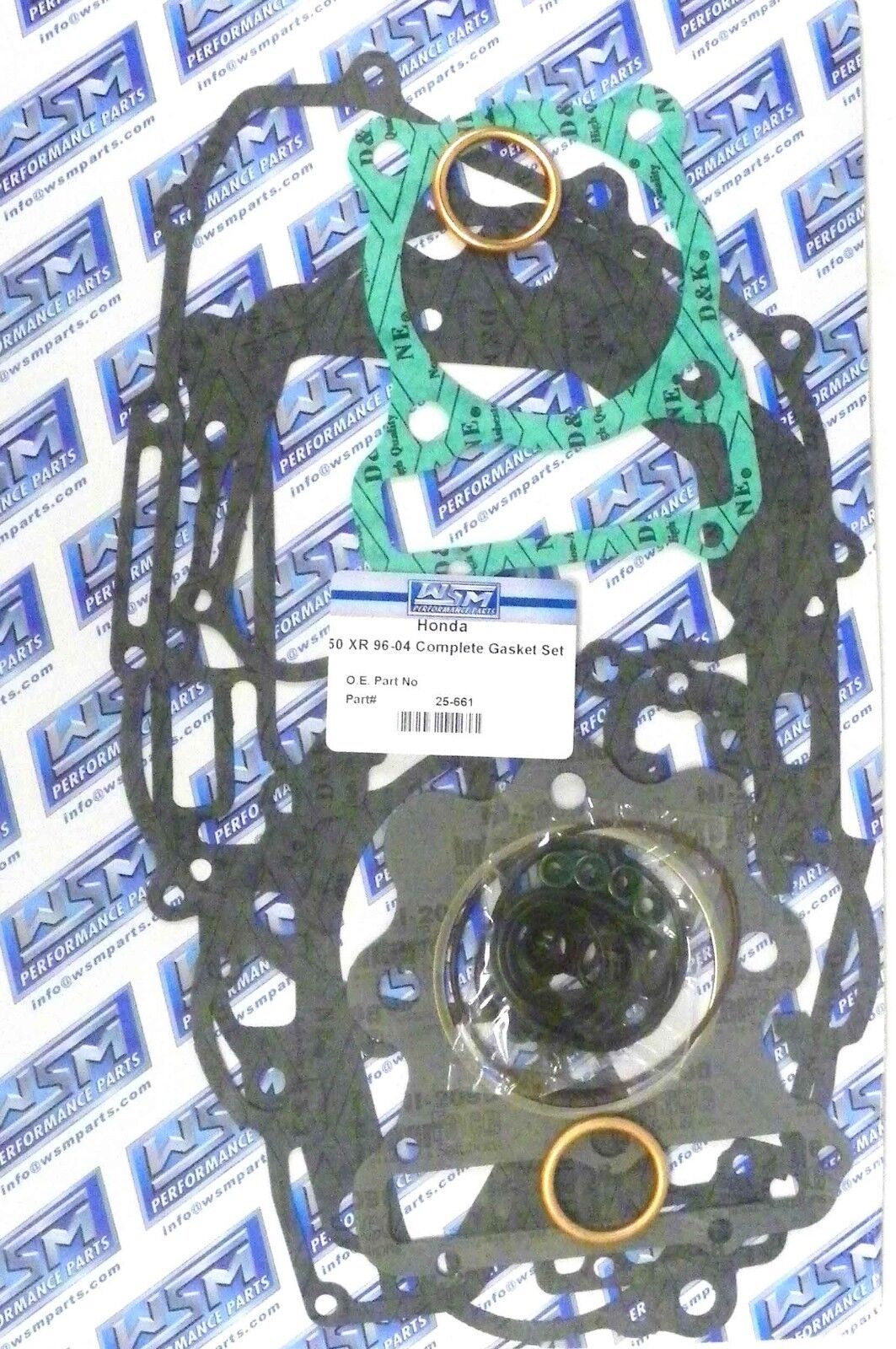 WSM Gasket Kit, Complete: Honda 250 XR '96-'04 - 25-661, 06112-KCE-000