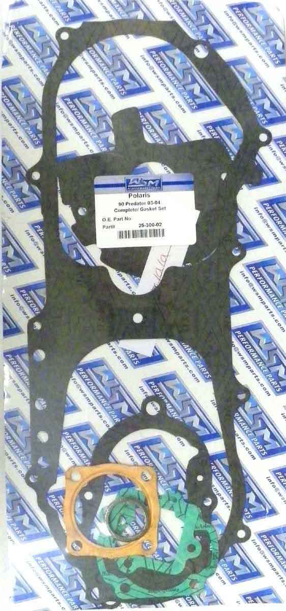 WSM Gasket Kit, Complete Polaris 90 Predator/ Scrambler/Sport '01-'06, 25-300-02