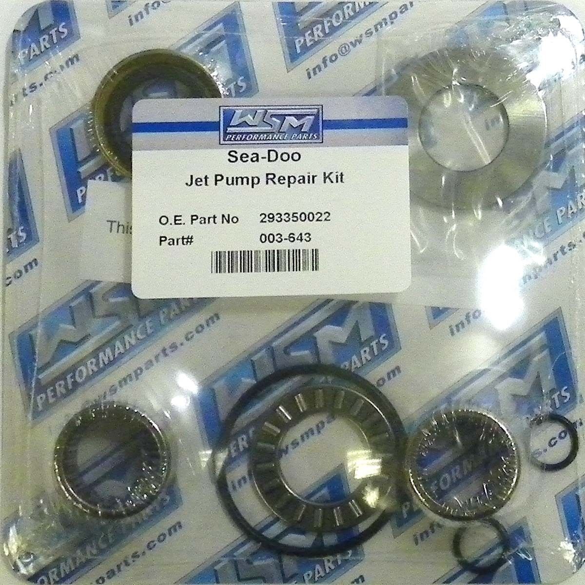 WSM Sea-Doo 720-951 Jet Pump Repair Kit '99-'07 003-643, 293350022