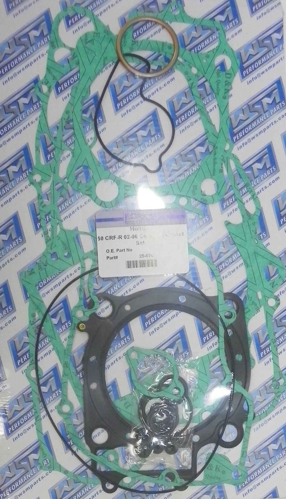 WSM Gasket Kit, Complete: Honda 450 CRF-R '02-'06 - 25-670, 06115-MEB-700