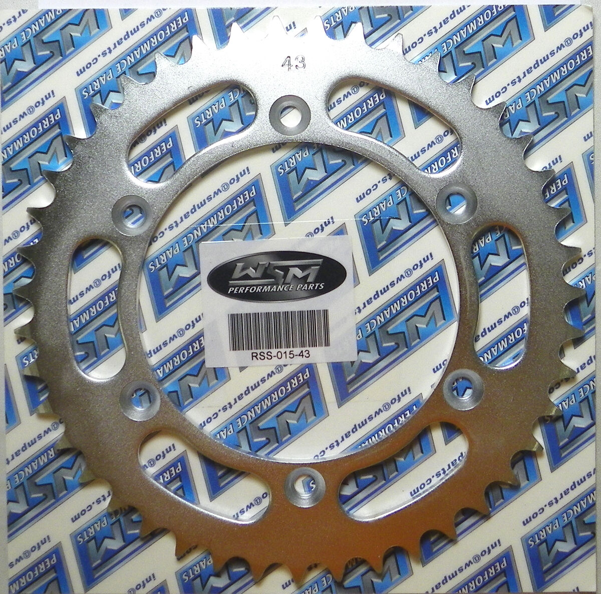 WSM Kawasaki 125-450 Rear Sprocket - 43 Tooth - RSS-015-43