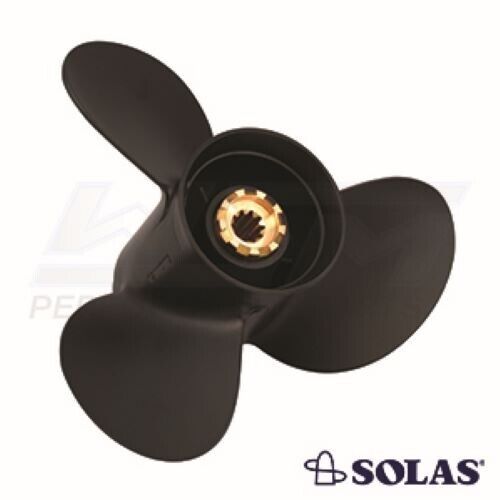 Solas Prop w/Hub MERC Alum 9.9-25HP (10.1X13) 3 Blade - 1211-101-13, 19640A40
