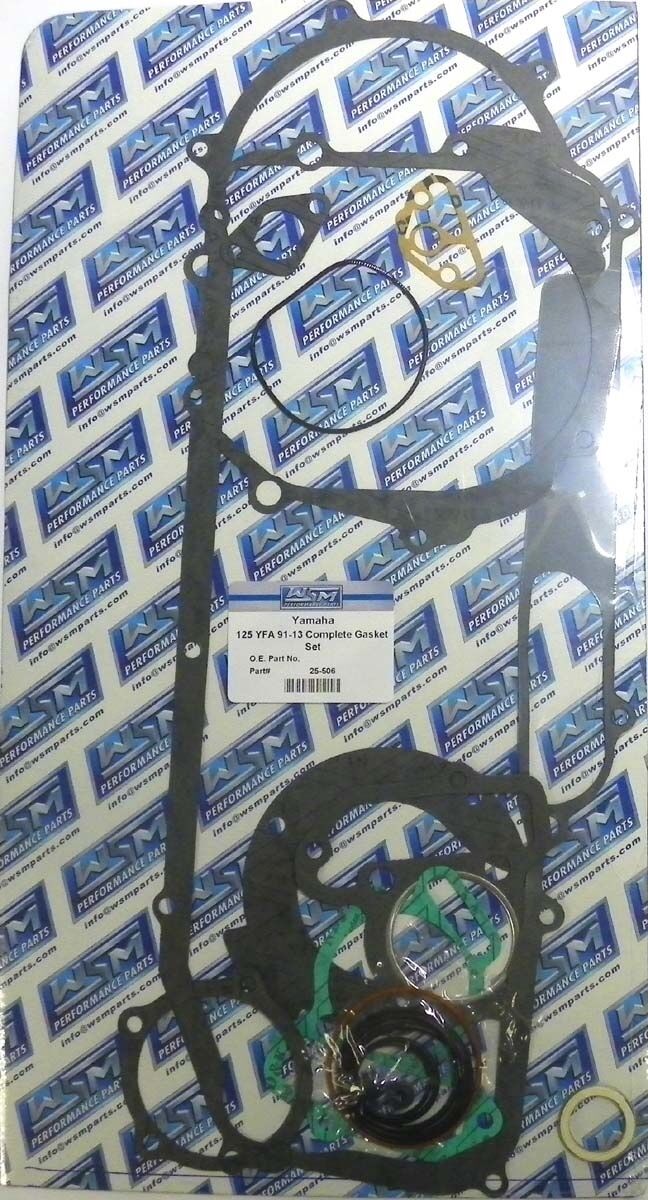 WSM YAMAHA 125 BREEZE / GRIZZLY COMPLETE ATV GASKET KIT '89-'13 25-506