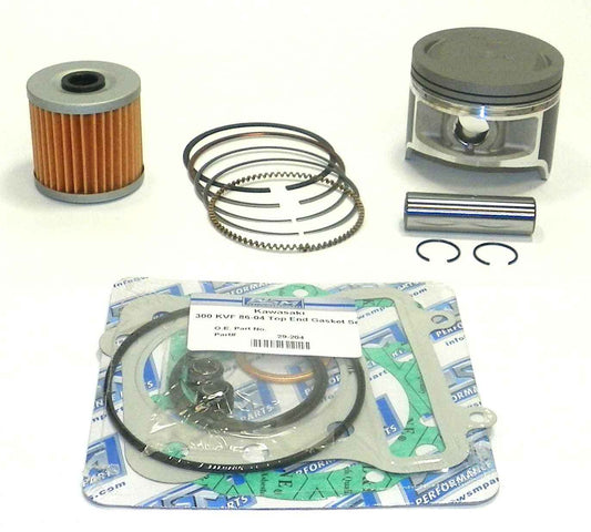 Kawasaki 300 Bayou/Lakota '88-'04 Top End Rebuild Kit:  - 54-255-11 - .25mm SIZE