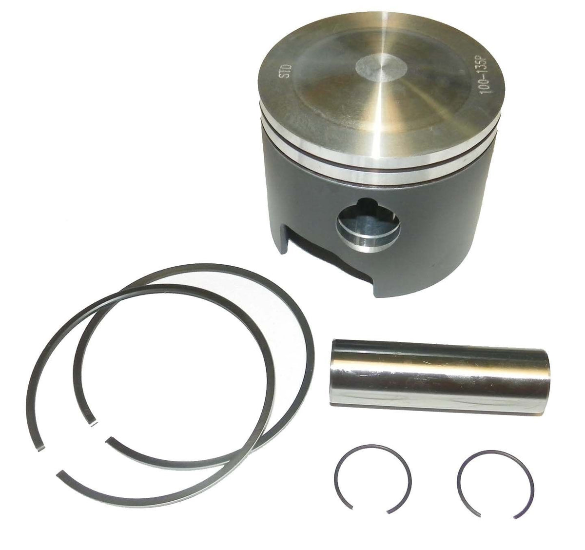 WSM Johnson Evinrude 120-300 HP Loop Piston Kit 100-135-04pk .010 SIZE PORT SIDE