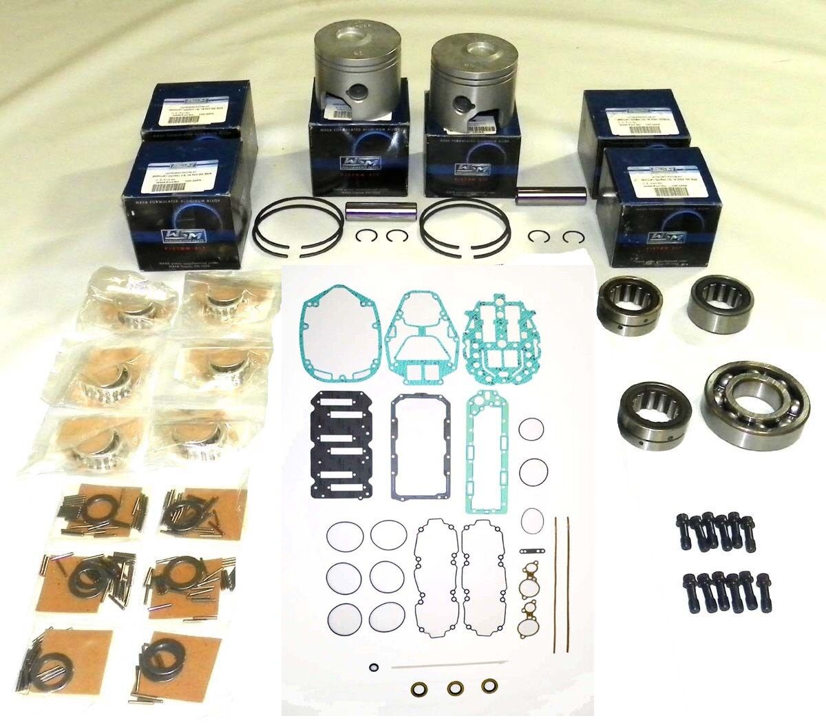 WSM Mercury 115-150 Hp 2.5L Optimax Powerhead Rebuild Kit 100-28-10, 858790Y2