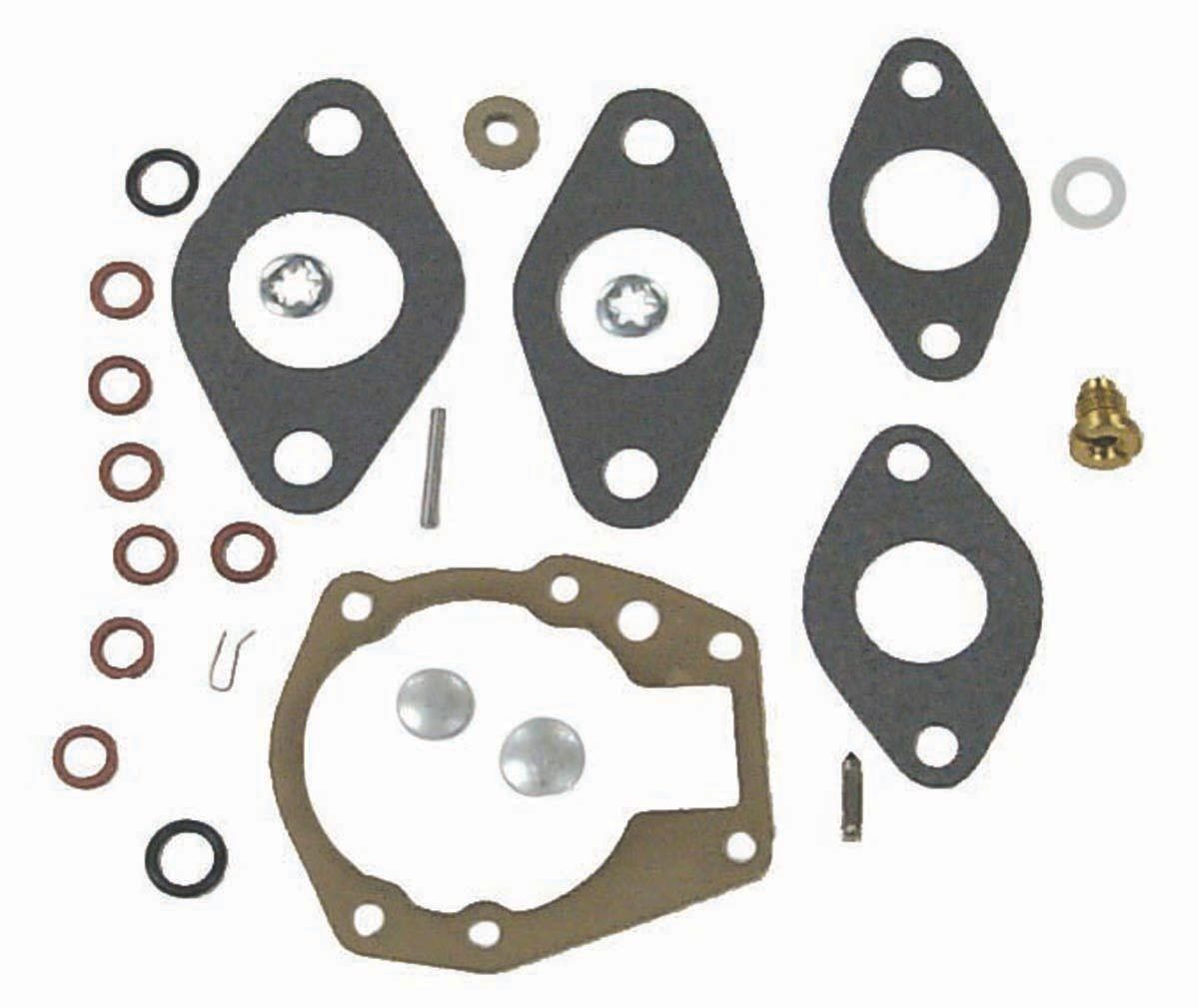 Carburetor Kit Johnson / Evinrude 6 HP 2 Cyl - 18-7043, 0382047, 0382046, 038204