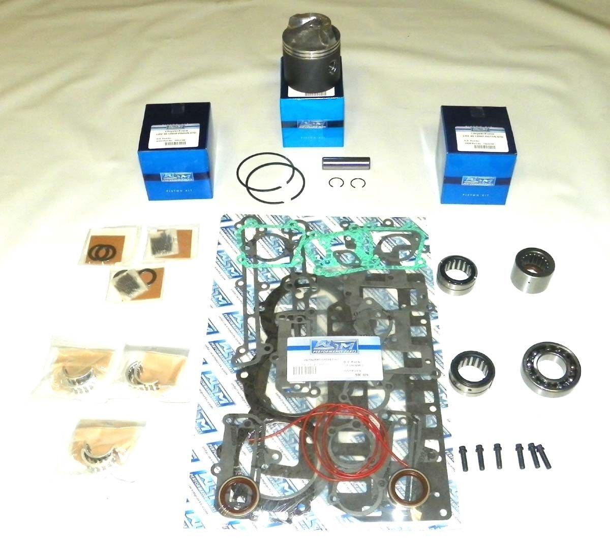 WSM Outboard Chrysler 90 Hp '96-98 Sport Jet Rebuild Kit (Top Guided) 100-210-30