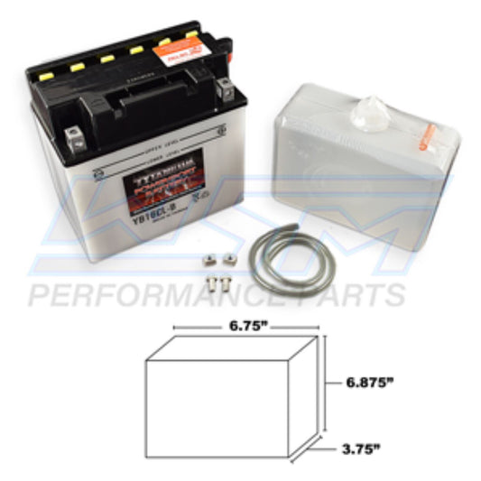 WSM Conventional Battery - 004-400, YB16CL-BFP, BTY-YB16C-LB-00, EU0-82110-09-00