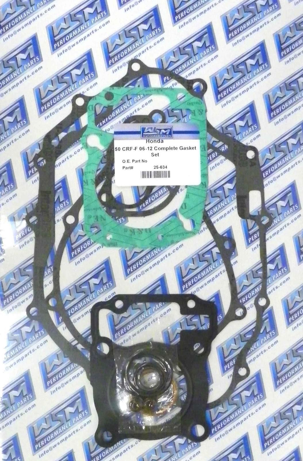 WSM Gasket Kit, Complete: Honda 150 CRF-F 06-12 - 25-634, 06112-KPT-A00,