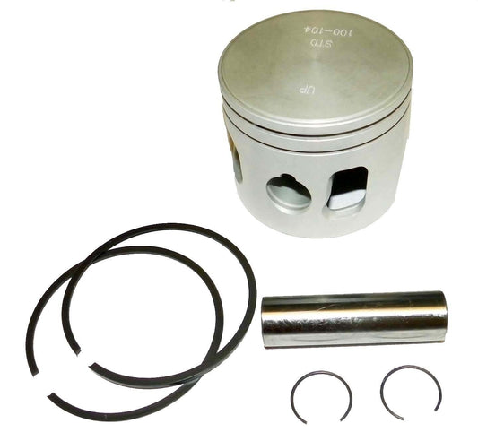 WSM Johnson / Evin 60-75 Hp 3 Cyl. Piston Kit 100-104-07K .040 OVER SIZE 3.04"