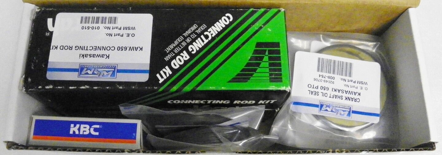 WSM Kawasaki 650 Early Crankshaft Connecting Rod / Rebuild Kit '86-'88 - 010-310