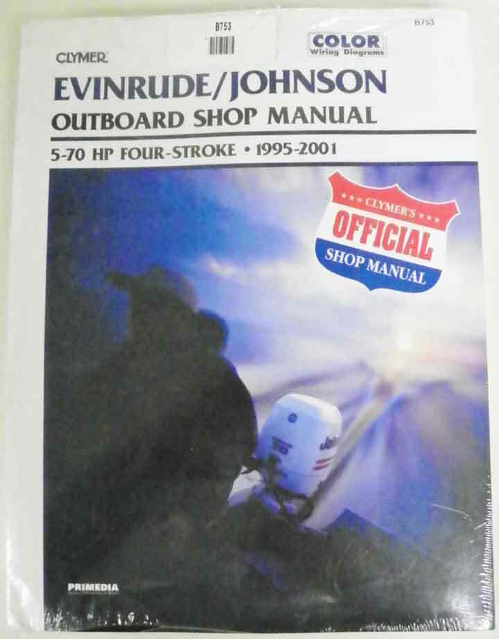 MANUAL, SERVICE: JOHNSON / EVINRUDE 5-70 HP 95-01 - B753