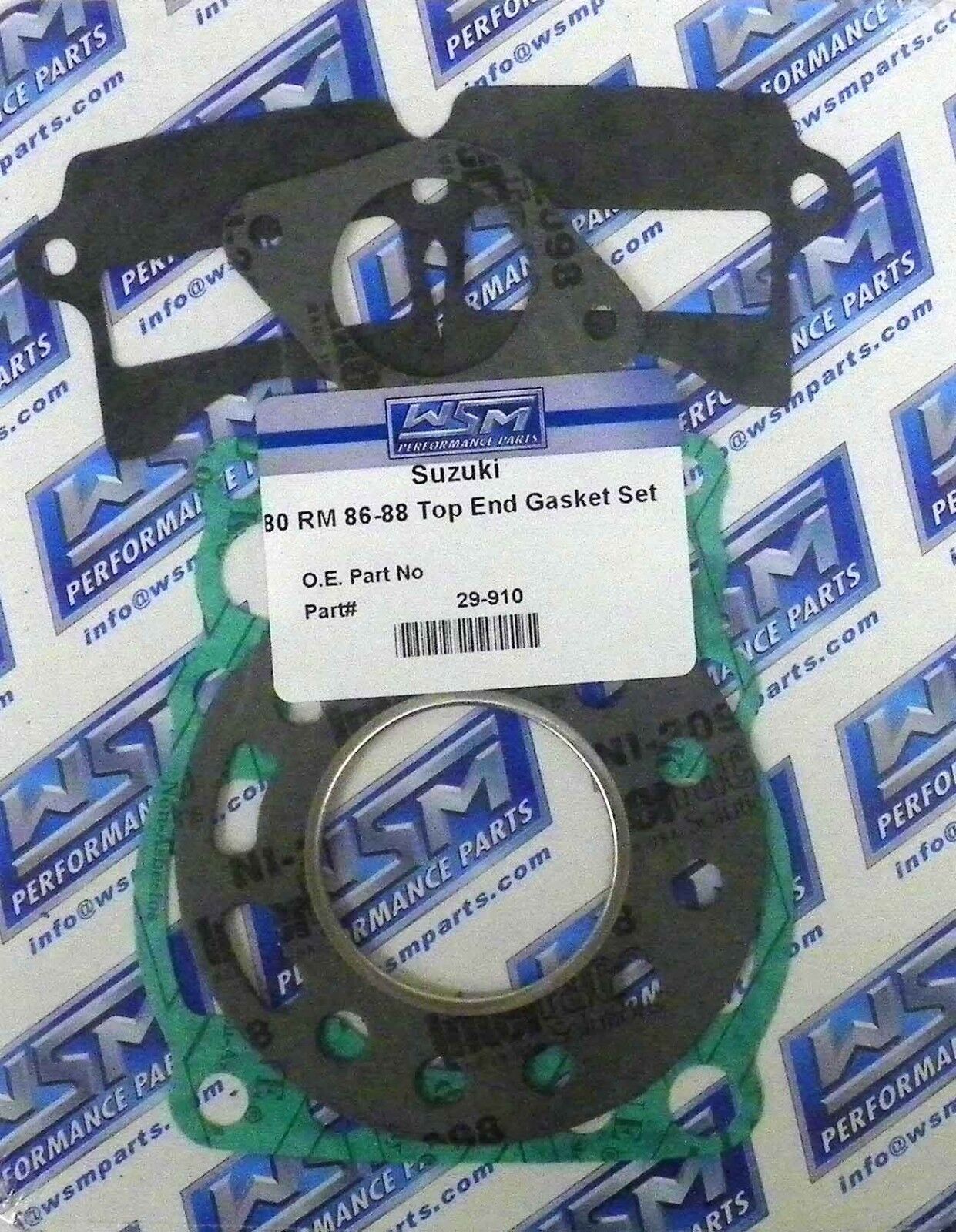 WSM Gasket Kit, Top End: 80 RM '86-'88 - 29-910, 11401-02823