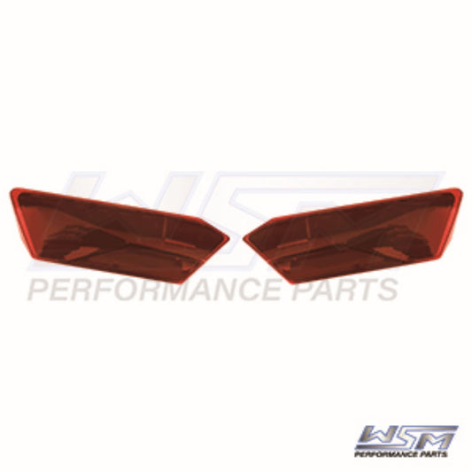 WSM L.E.D Tail Lights Polaris 1000 RZR - Red Lenses - 020-355