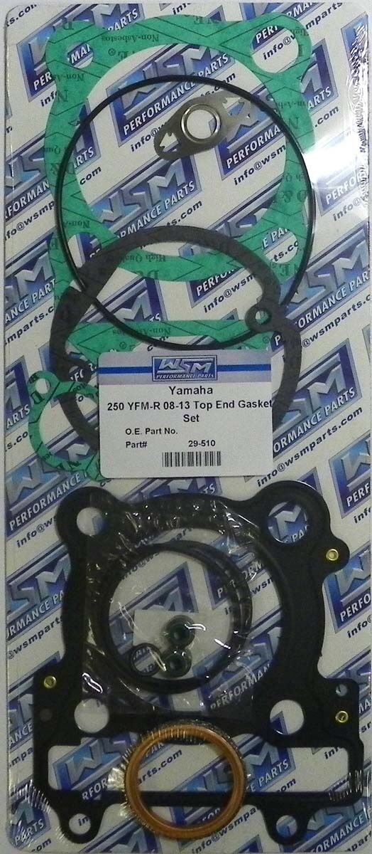 WSM YAMAHA 250 RAPTOR 2008-2013 TOP END GASKET KIT ATV 29-510