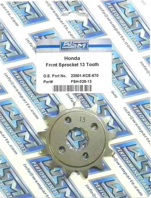 WSM Sprocket, Front Honda 250 XR 96-04 - FSH-029-13, 23801-KCE-670