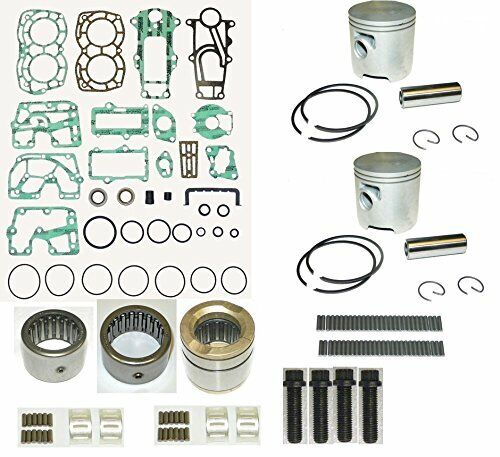 WSM Powerhead Rebuild Kit: Mercury 15 - 25 Hp 1994-2006 - 100-04-13 - .75mm SIZE