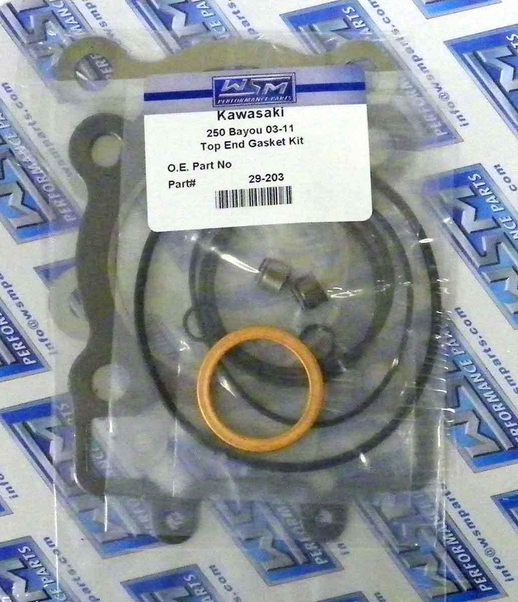 WSM Gasket Kit, Top End: Kawasaki 250 Bayou '03-'11 - 29-203