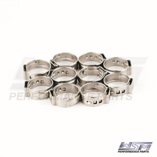 WSM Hose Clamp, Oetiker 013.2mm-015.7mm 10 Pack - 13-162-40, 54-888988015, 88898
