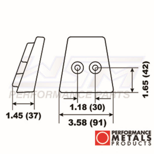 WSM Transom Anode Volvo Penta DPS-A / DPS-B - PMC00156A, 3841427, 3888816, 38888