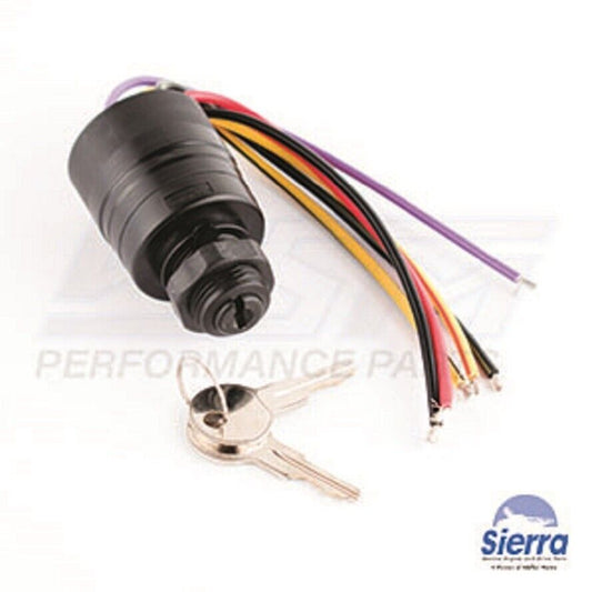 SIERRA IGNITION SWITCH MERCURY / MARINER 15 - 30 HP 01-06 - MP41070-2, 87-17009A